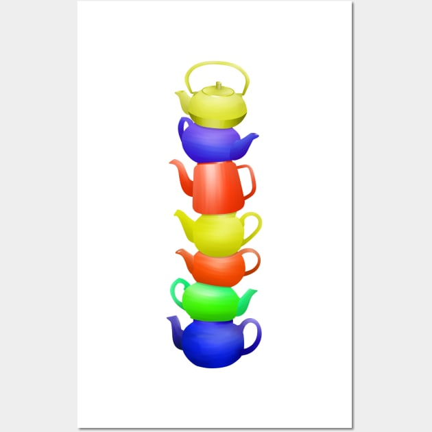 Teapots Wall Art by mailboxdisco